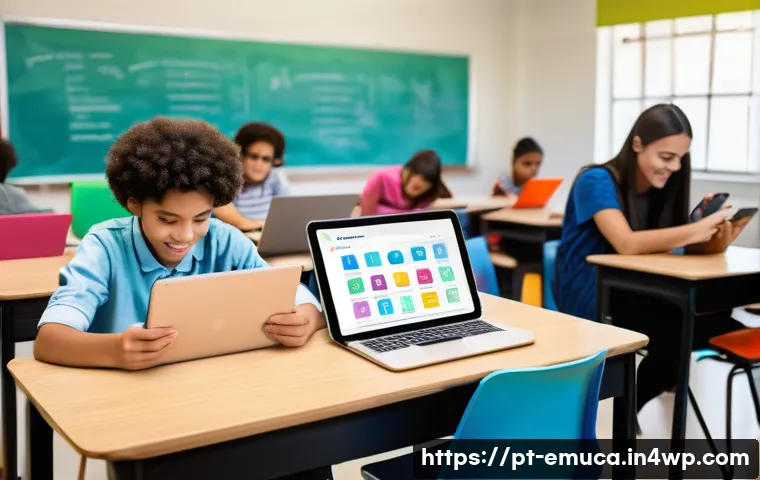자율적 교육 방법론의 최적화 방안 - A modern classroom scene showing diverse Brazilian students actively engaged in autonomous learning ...