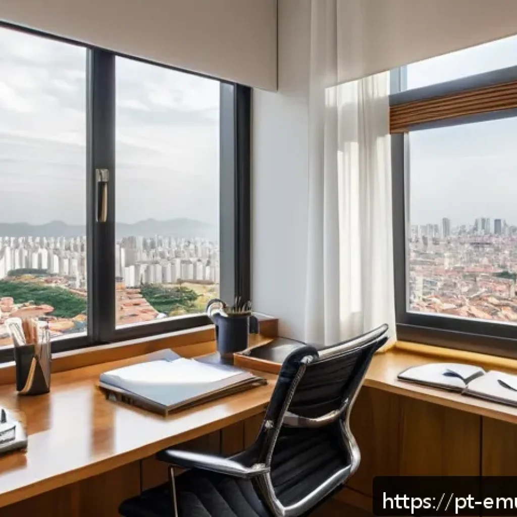 자율적 학습을 위한 자기 관리 기술 - A cozy, well-organized study corner in a modern Brazilian apartment, featuring a clean wooden desk w...
